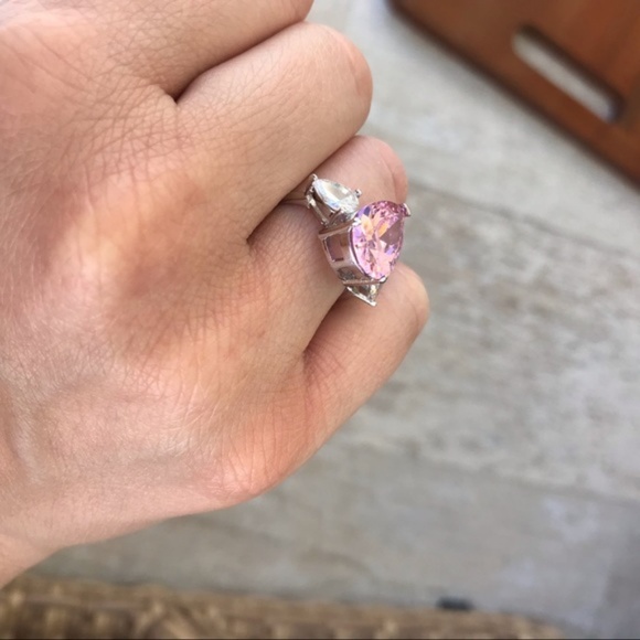 Pink Diamond CZ Ring Size 6 - Picture 5 of 8